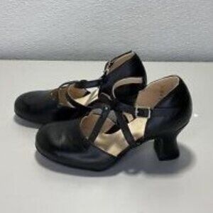 La Duca Elizabeth Black Leather Comfort Heel Pumps – Women’s Size 5 (EU 33.5)